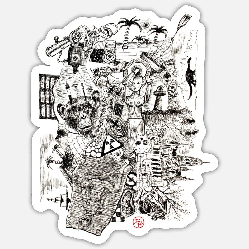Sticker taille S (10 x 10 cm) -