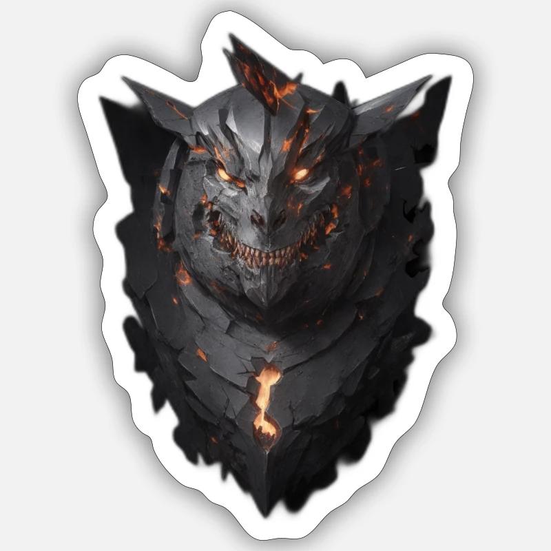 Gothic Dämon Sticker Größe S (10 x 10 cm)