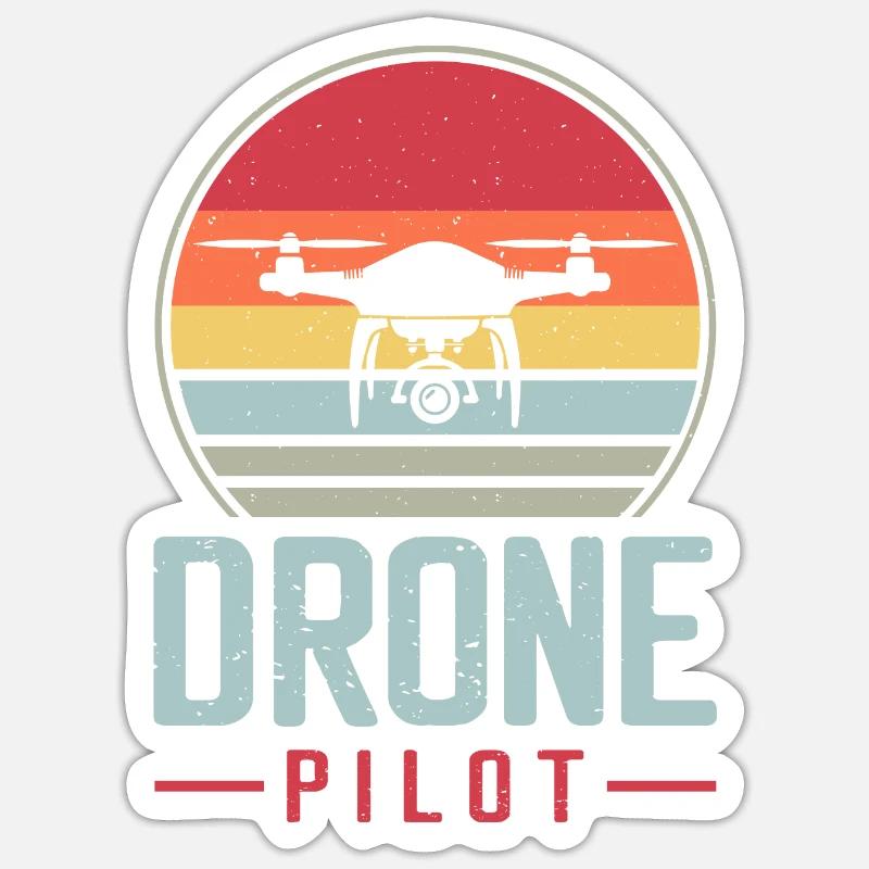 Drone Pilot Drone Pilot Drone Pilot Sticker size S (10 x 10 cm)