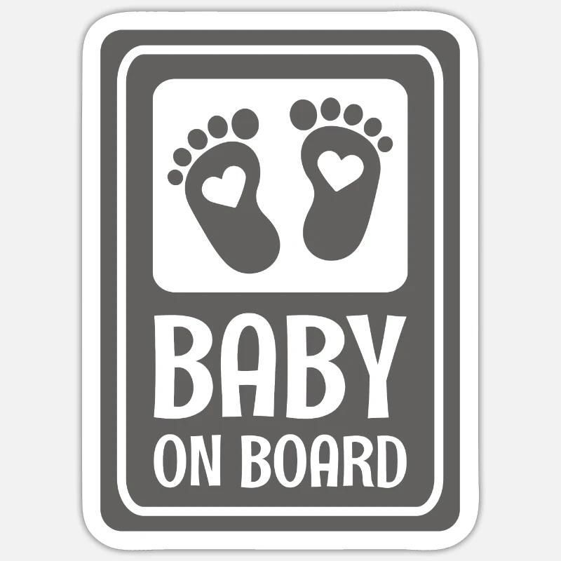 Bébé à bord Sticker taille S (10 x 10 cm)