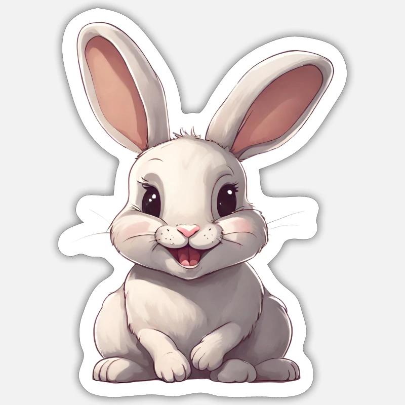 Hare Sticker size S (10 x 10 cm)