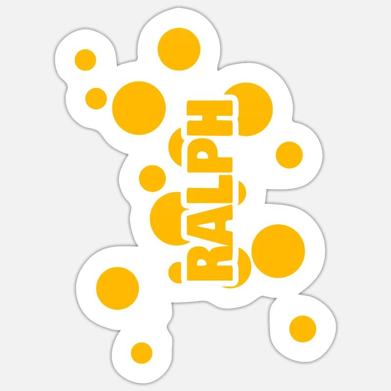 Ralph Ralph - Sticker Größe S (10 x 10 cm) - Mattweiß