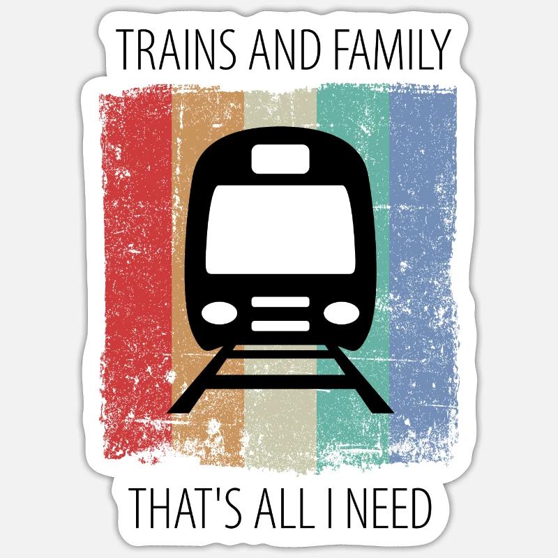Zug Eisenbahn Eisenbahner Züge Triebfahrzeugführer - Sticker Größe S (10 x 10 cm) - Mattweiß