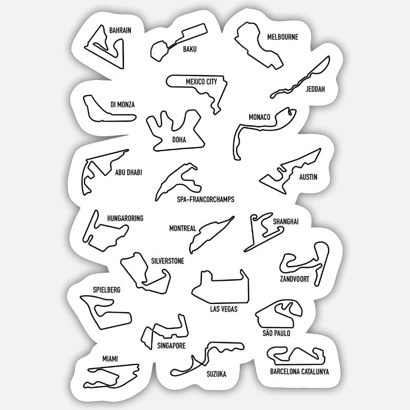 Circuits de Sticker taille S (10 x 10 cm)