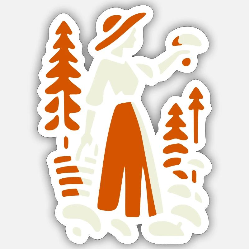 Snowmobiling Sticker size S (10 x 10 cm)