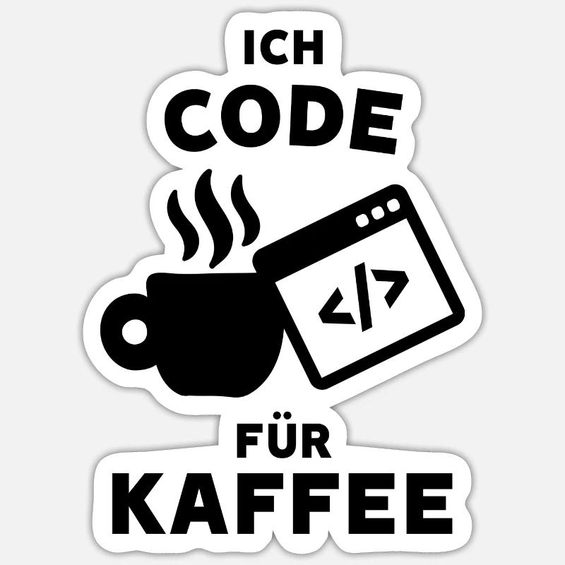 Coder Statement Job Geld Verdienen Karriere Beruf Sticker Größe S (10 x 10 cm)