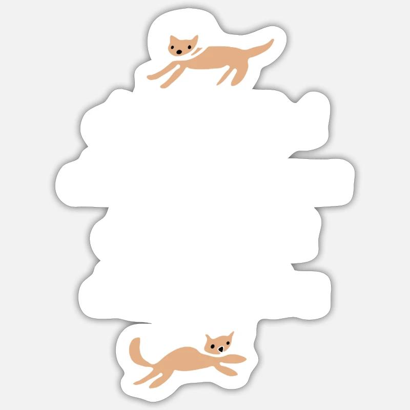 Chipi Chipi Chapa Chapa - Sticker taille S (10 x 10 cm) - blanc mat