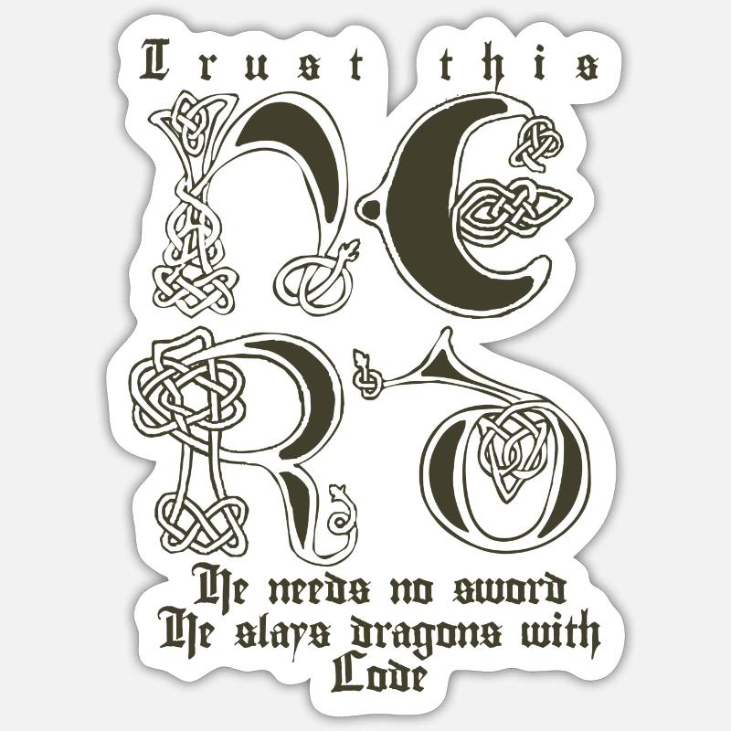 Trust this Nerd Sticker Größe S (10 x 10 cm)