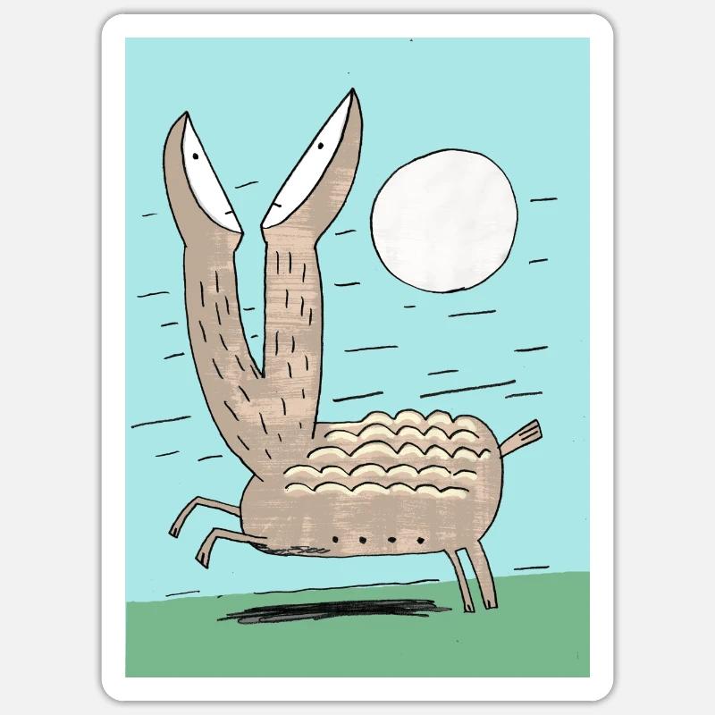 Unknown animal discovered - Sticker size S (10 x 10 cm) - white matte