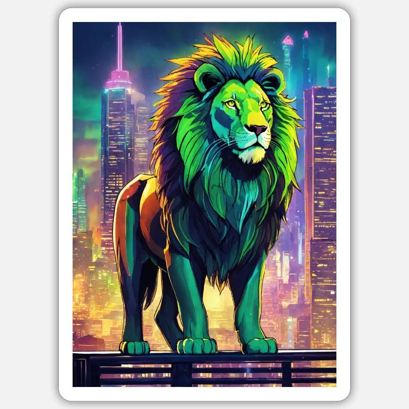 Léo Numérique - Sticker taille S (10 x 10 cm) - blanc mat