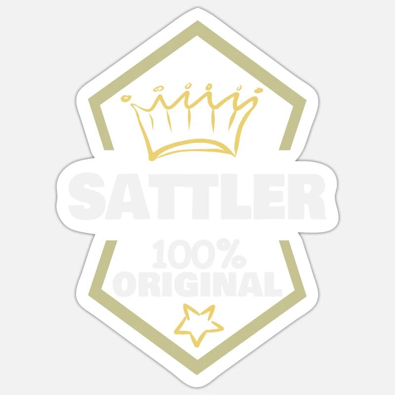 Work Saddler Sticker size S (10 x 10 cm)