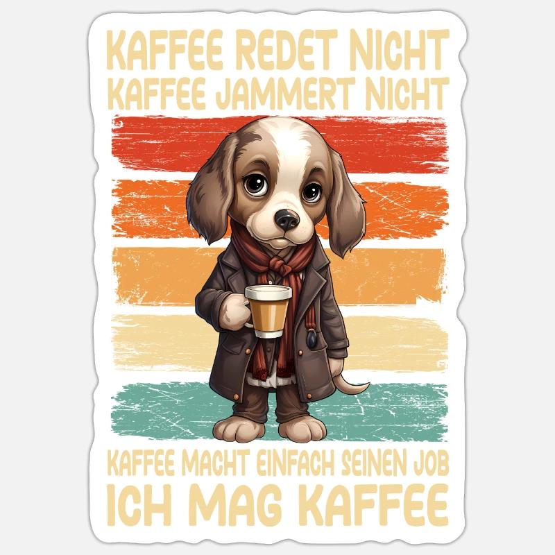 Coffee Don't Talk Coffee Don't Whine Beagle Sticker size S (10 x 10 cm)