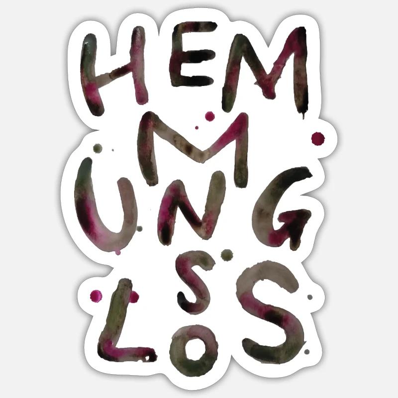 unrestrained - Sticker size S (10 x 10 cm) - white matte