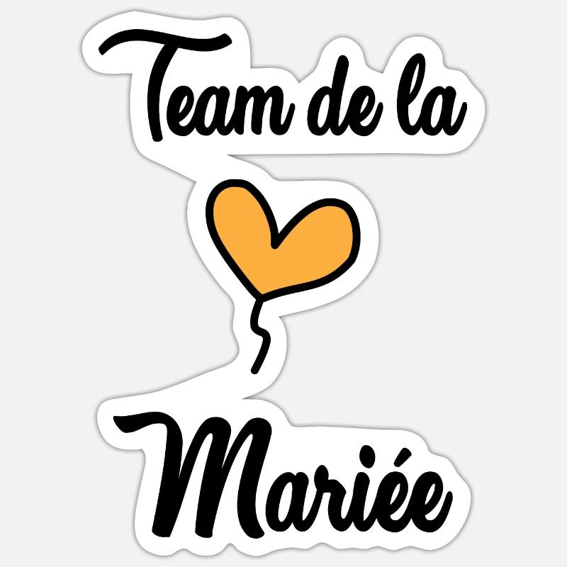 BRIDE TEAM Sticker size S (10 x 10 cm)