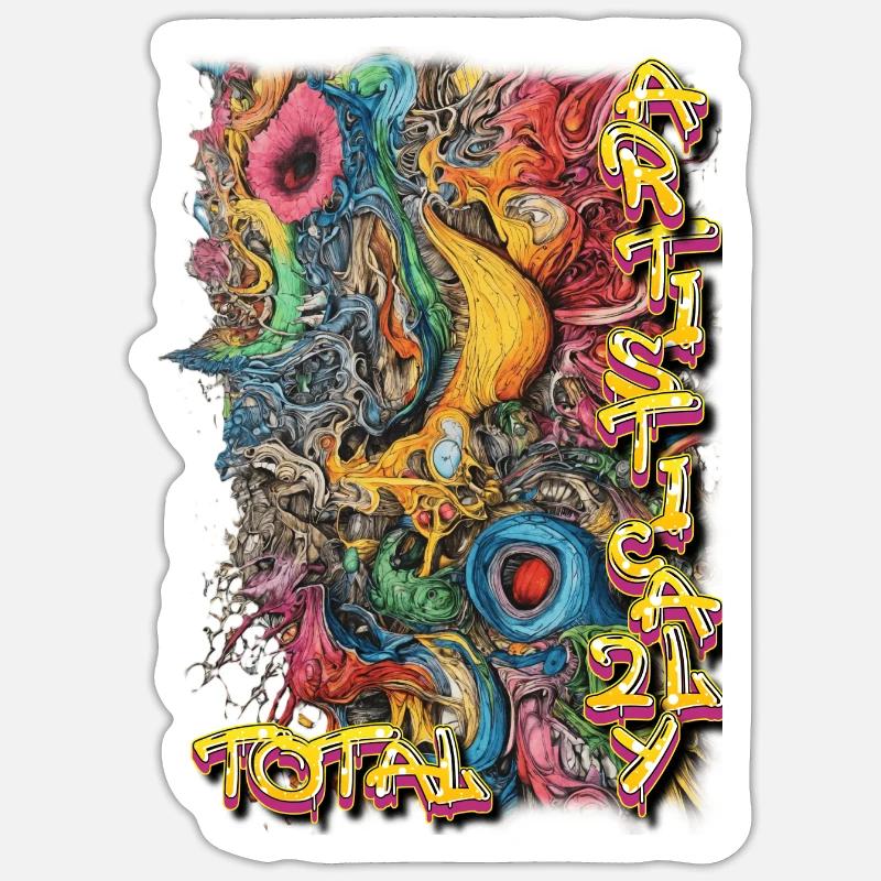 Tatal Design - Sticker taille S (10 x 10 cm) - blanc mat