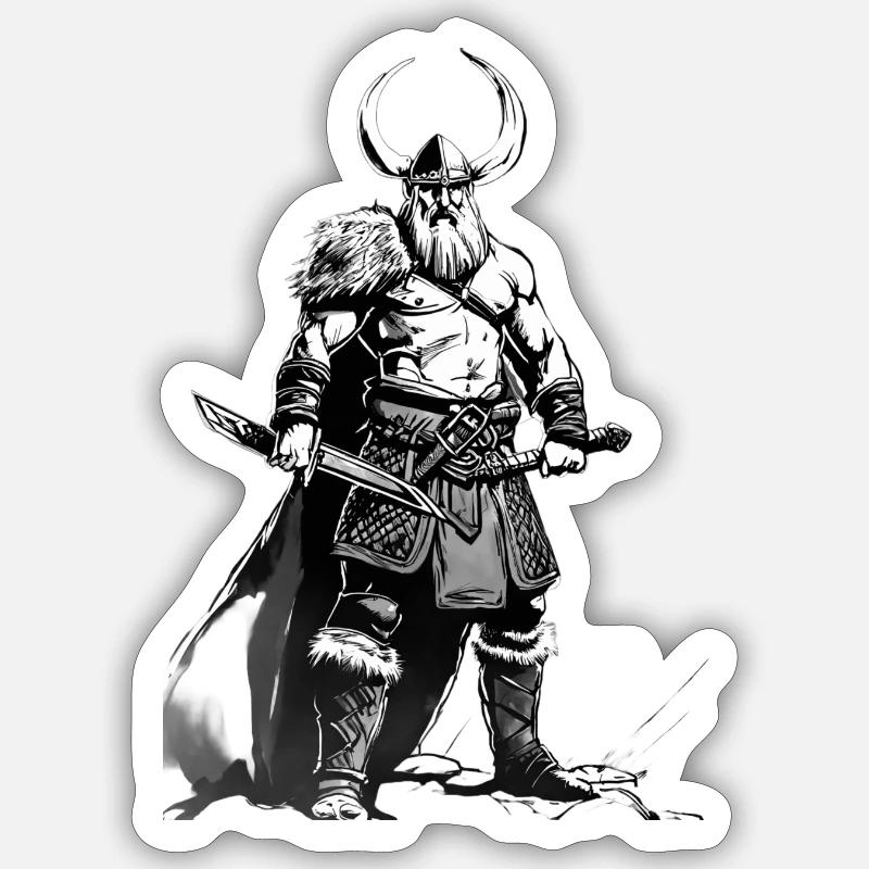 Wikinger 1 Sticker Größe S (10 x 10 cm)