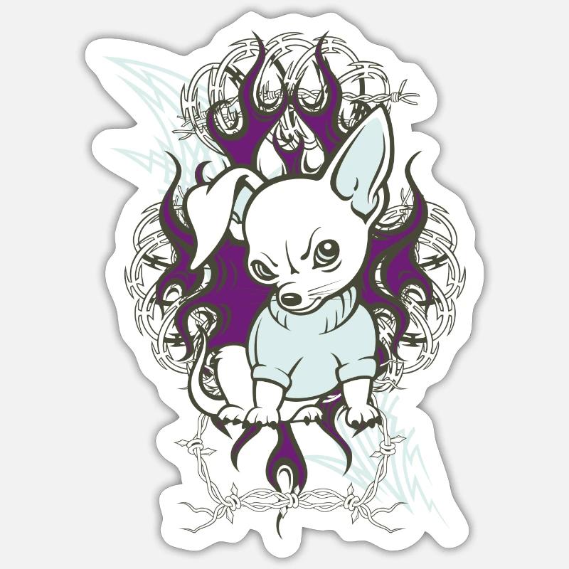 spitz Sticker Größe S (10 x 10 cm)