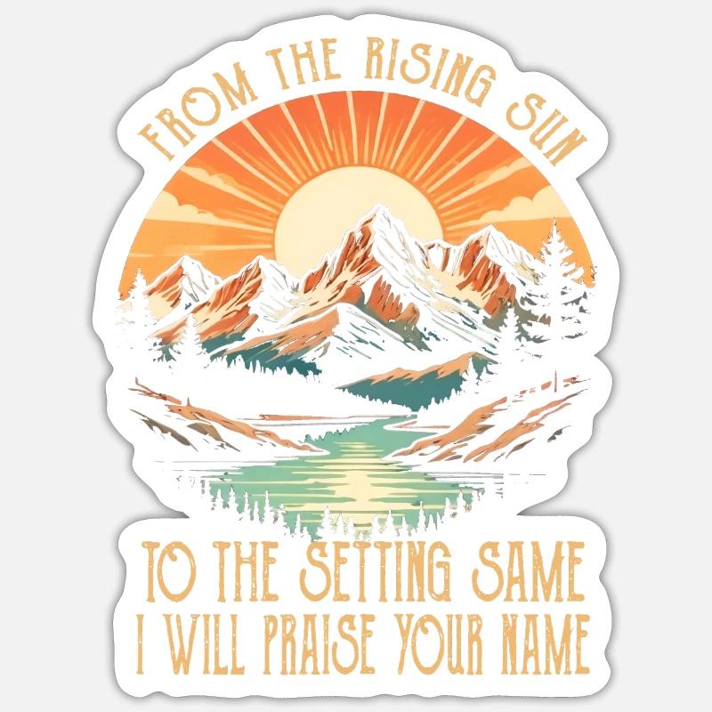 From The Risings Sun To The Setting Same Classic M Sticker size S (10 x 10 cm)