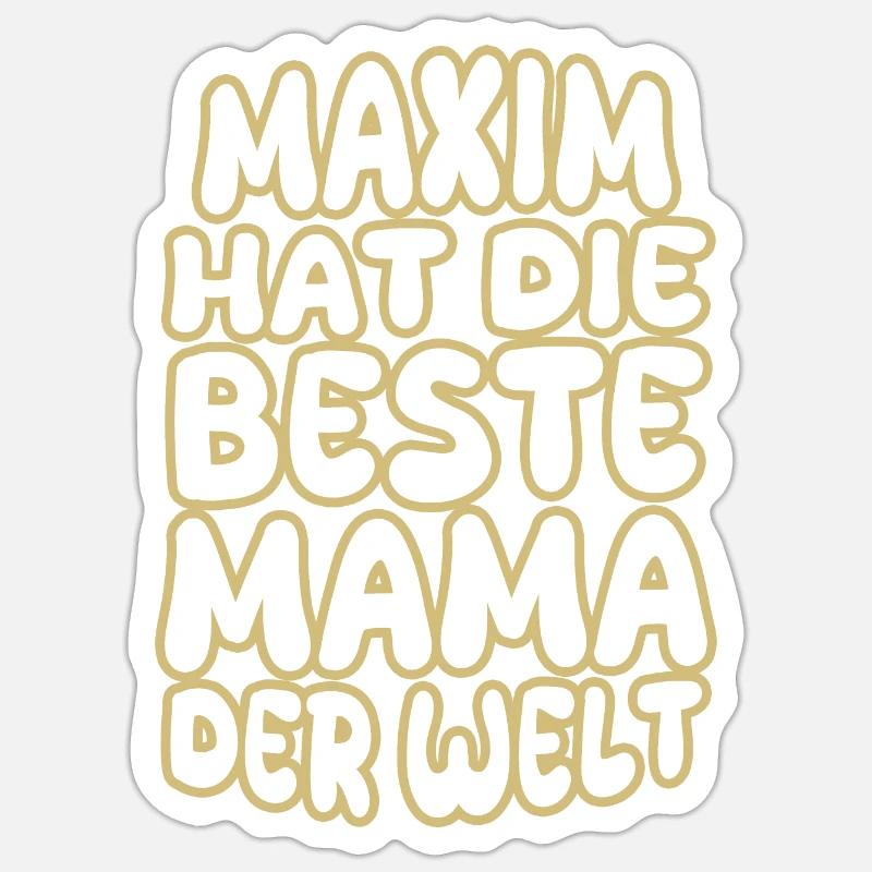 Dire Maxim - Sticker taille S (10 x 10 cm) - blanc mat