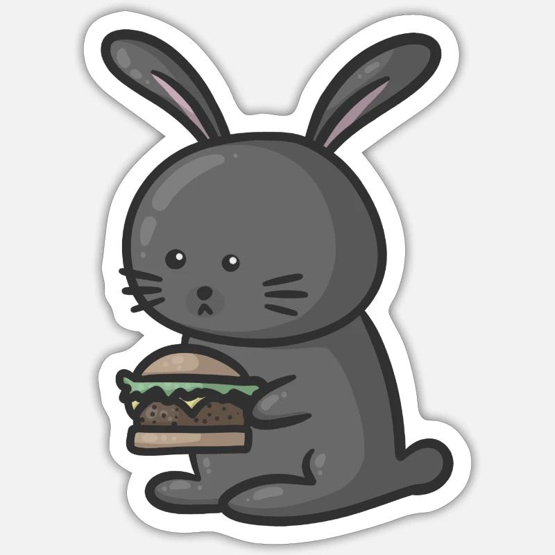 rabbit Sticker size S (10 x 10 cm)