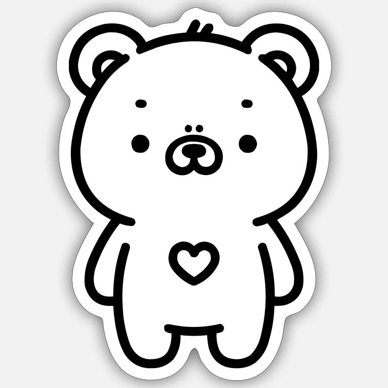 Bär Sticker Größe S (10 x 10 cm)
