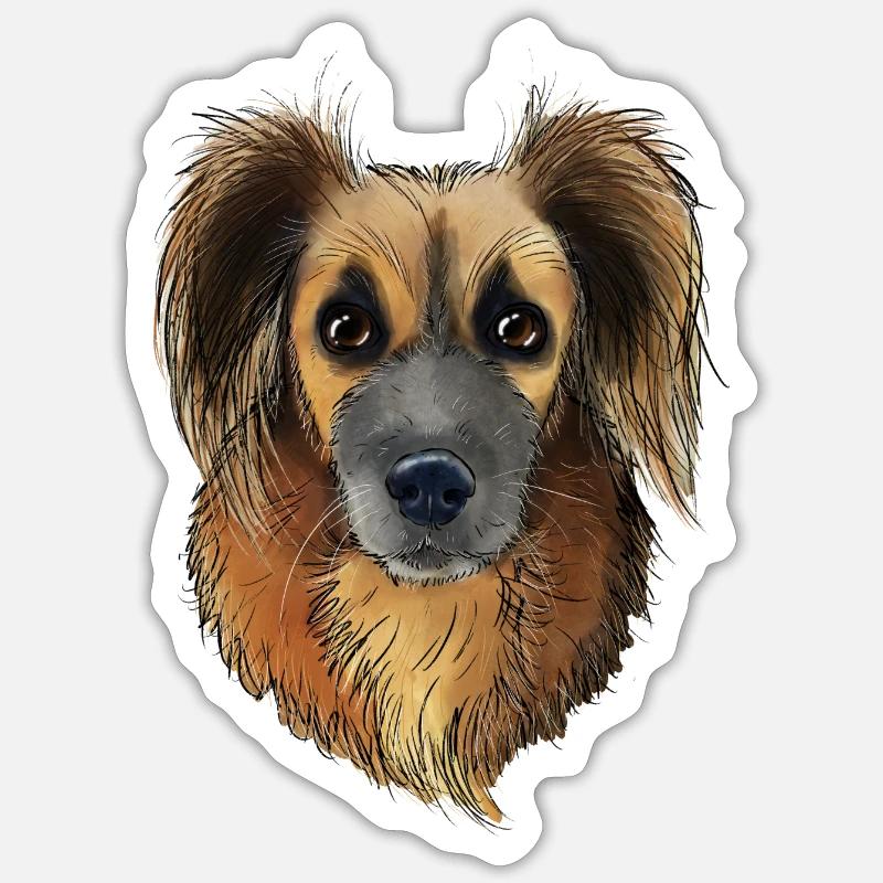 Foxy 2 - Sticker taille S (10 x 10 cm) - blanc mat