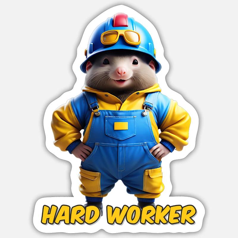 Mole - Sticker size S (10 x 10 cm) - white matte
