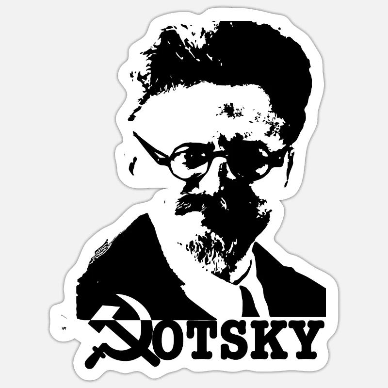 Leon Trotsky - Revolutionary Sticker - Sticker size S (10 x 10 cm) - white matte