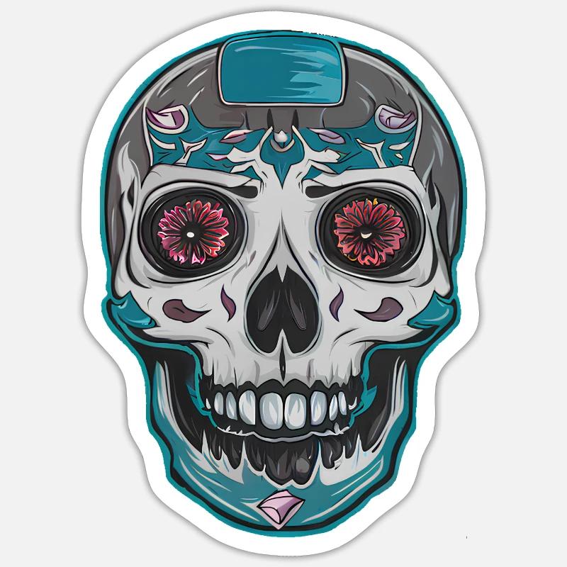 Skull 2 Sticker size S (10 x 10 cm)