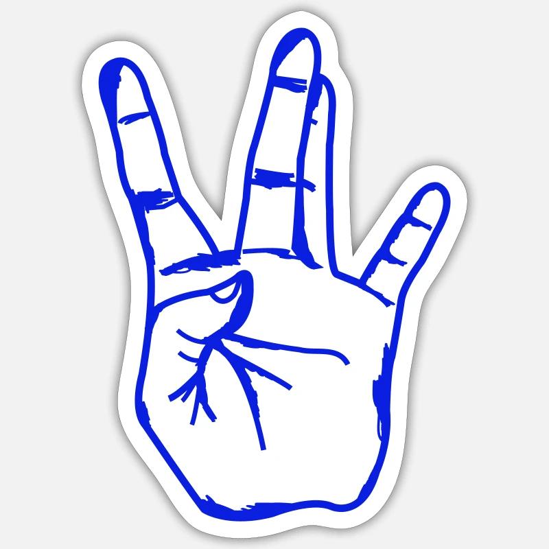 Main Westside Sticker taille S (10 x 10 cm)