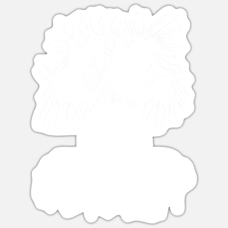 Ich hasse Gemüse! - Sticker Größe S (10 x 10 cm) - Mattweiß