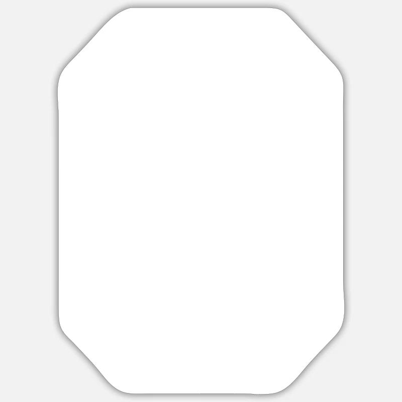 0 - Sticker Größe S (10 x 10 cm) - Mattweiß