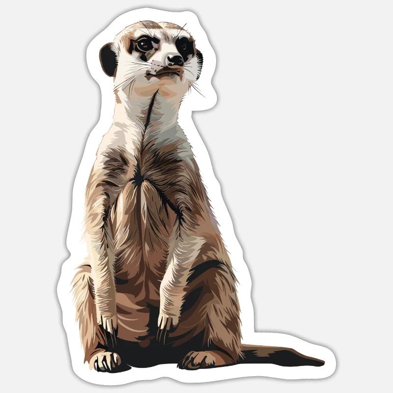 Erdmännchen Sticker Größe S (10 x 10 cm)