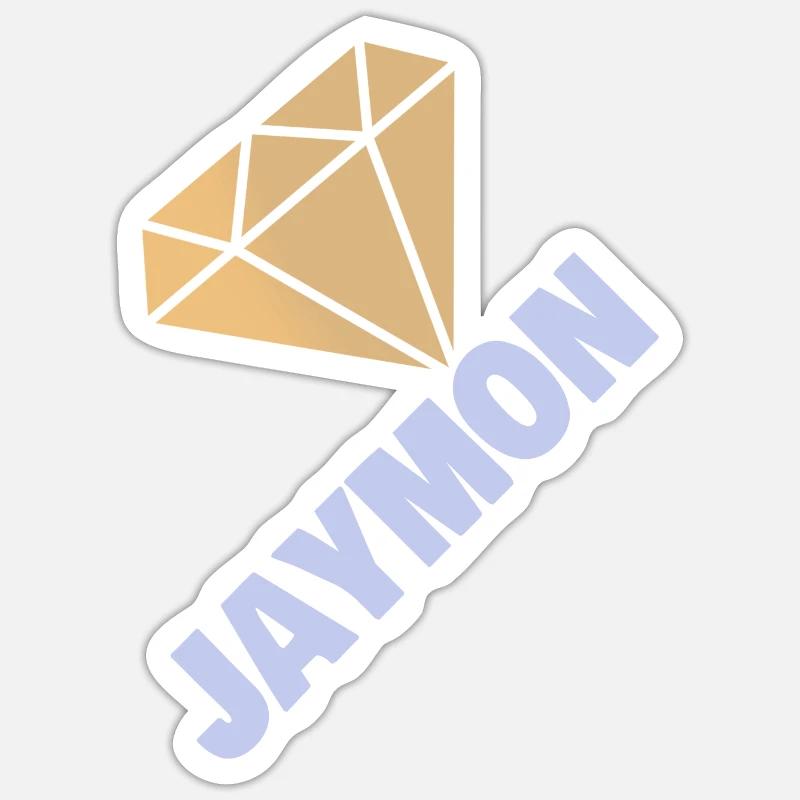Jaymon - Sticker taille S (10 x 10 cm) - blanc mat