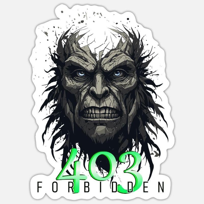 Fehlercode 403 - Forbidden Sticker Größe S (10 x 10 cm)