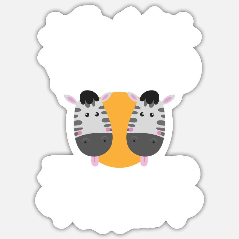 Zebra Tier Pferde Grevyzebra Sticker Größe S (10 x 10 cm)