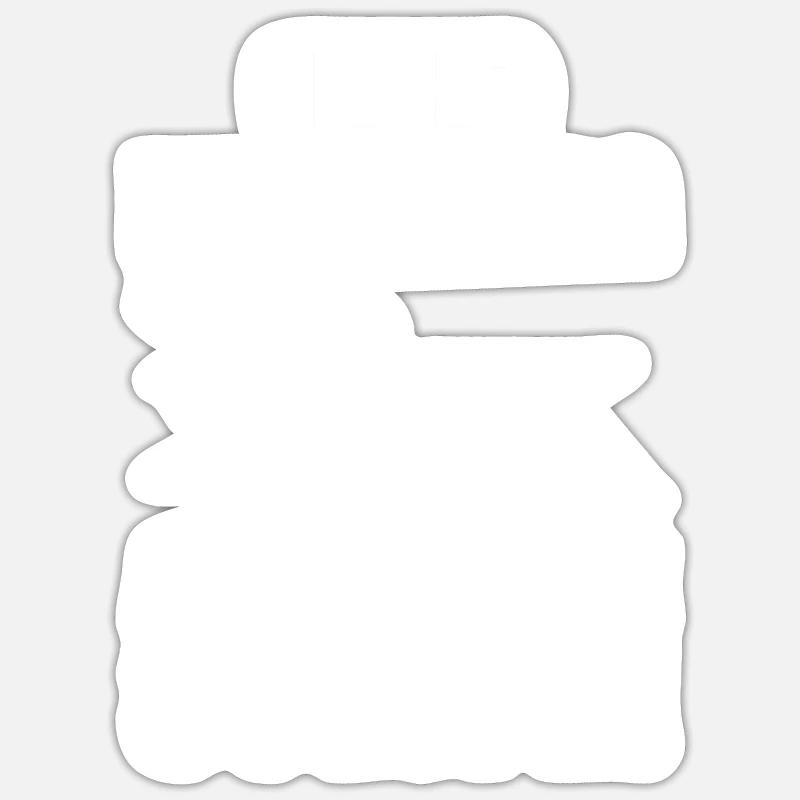 Kayaking Kayaking - Sticker size S (10 x 10 cm) - white matte