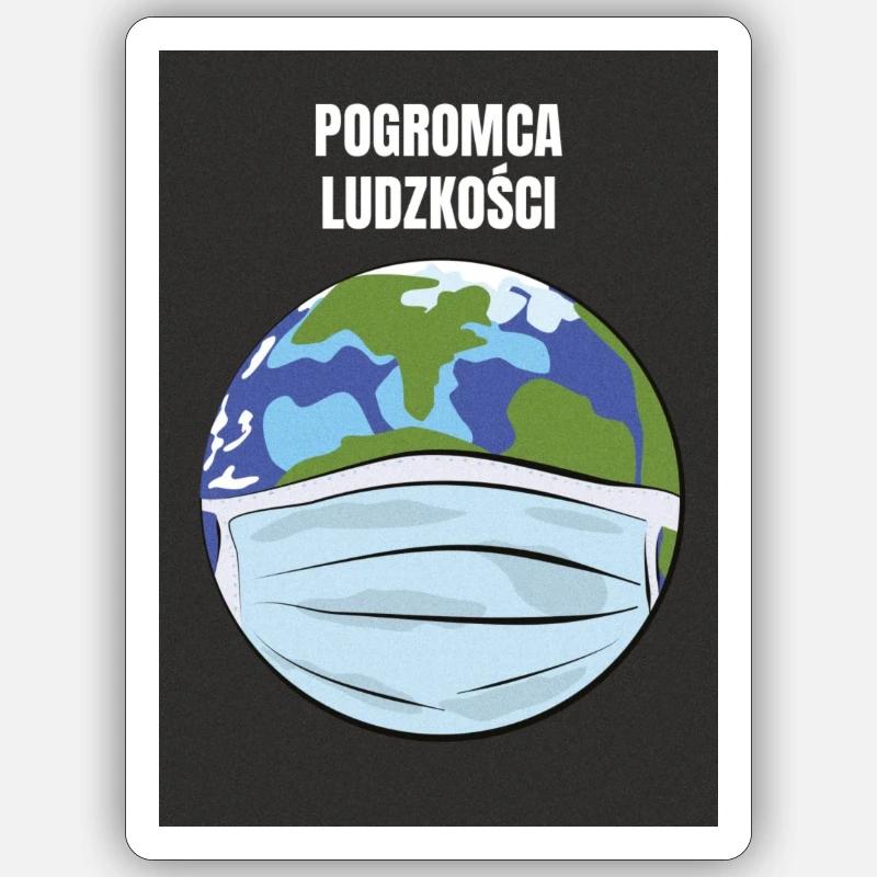 Conquérant de l’humanité Sticker taille S (10 x 10 cm)