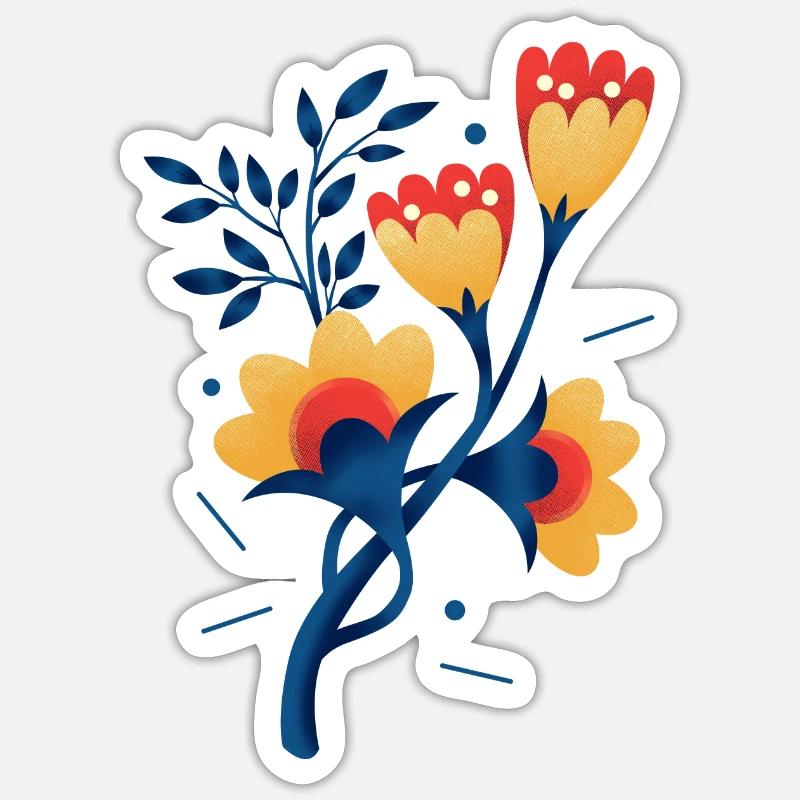 SCHOLLE 3 - Sticker Größe S (10 x 10 cm) - Mattweiß