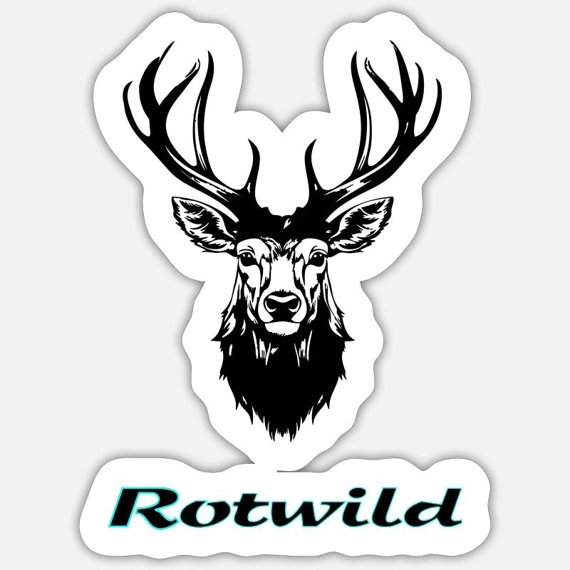 Rotwild Sticker Größe S (10 x 10 cm)