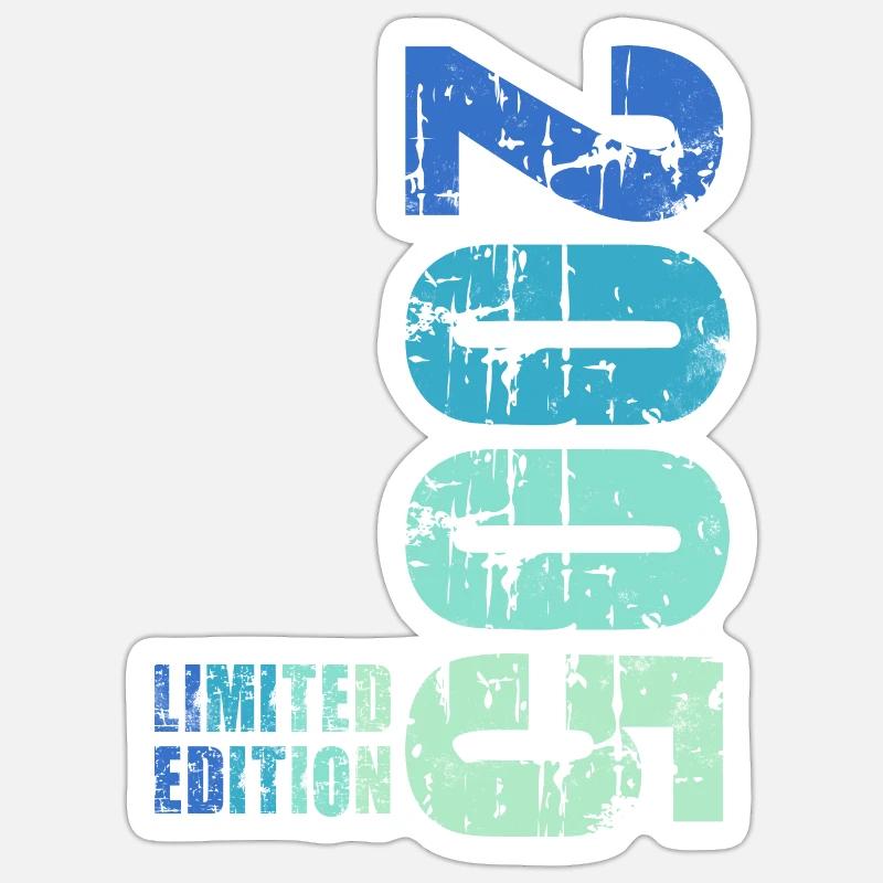 20th Birthday Class 2005 - Sticker size S (10 x 10 cm) - white matte