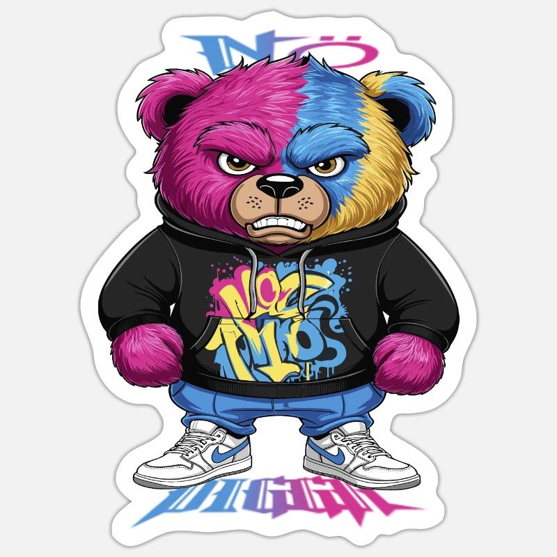 Grumpy Bear Sticker size S (10 x 10 cm)