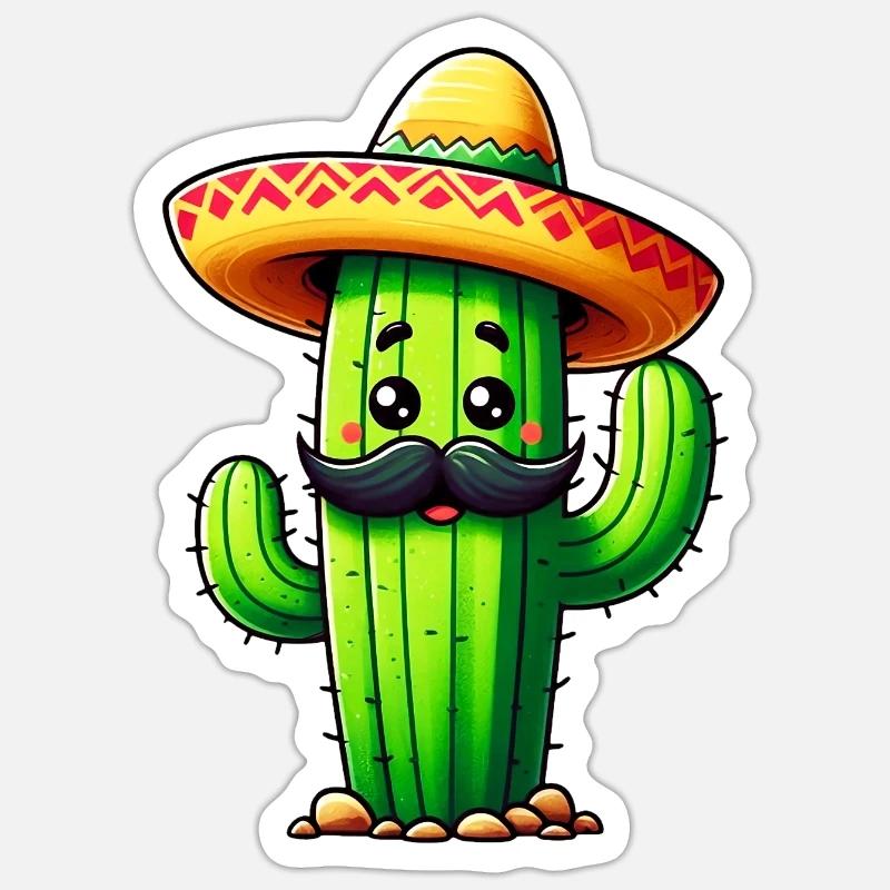 Cactus Sticker size S (10 x 10 cm)