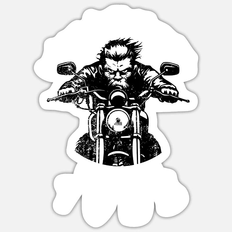 69. Geburtstag Going full throttle since 12/1955 - Sticker Größe S (10 x 10 cm) - Mattweiß