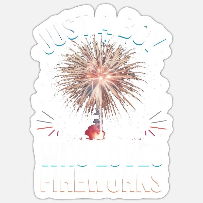 Pyrotechnics Fireworks Pyrotechnics - Sticker size S (10 x 10 cm) - white matte