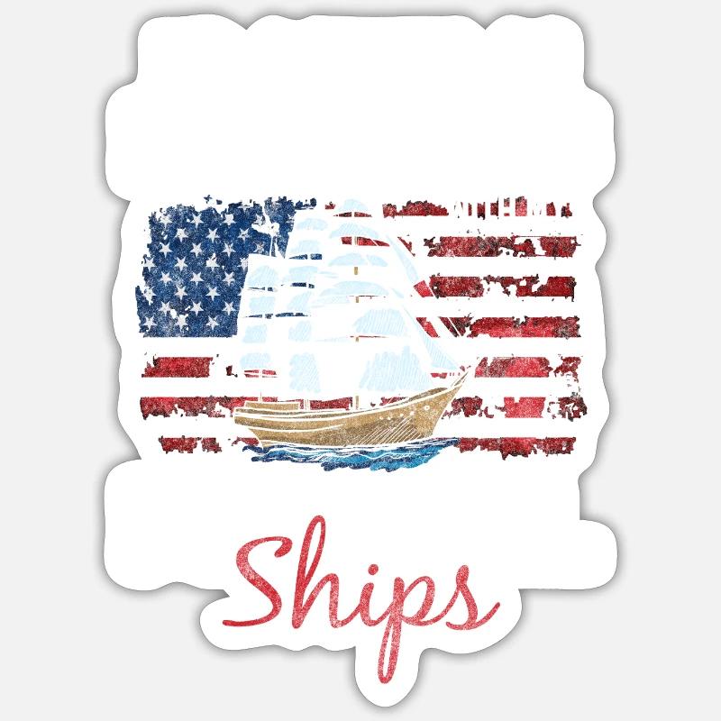 Schiff Modellbauer Schifffahrt Sticker Größe S (10 x 10 cm)