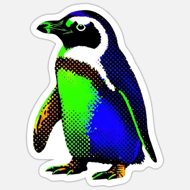 Penguin - Sticker size S (10 x 10 cm) - white matte