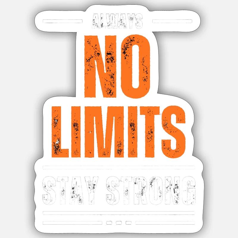 NO LIMITS Sticker Größe S (10 x 10 cm)
