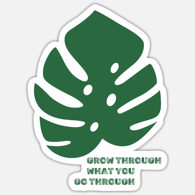 Wachsen Sie durch das, was Sie durchmachen Sticker Größe S (10 x 10 cm)