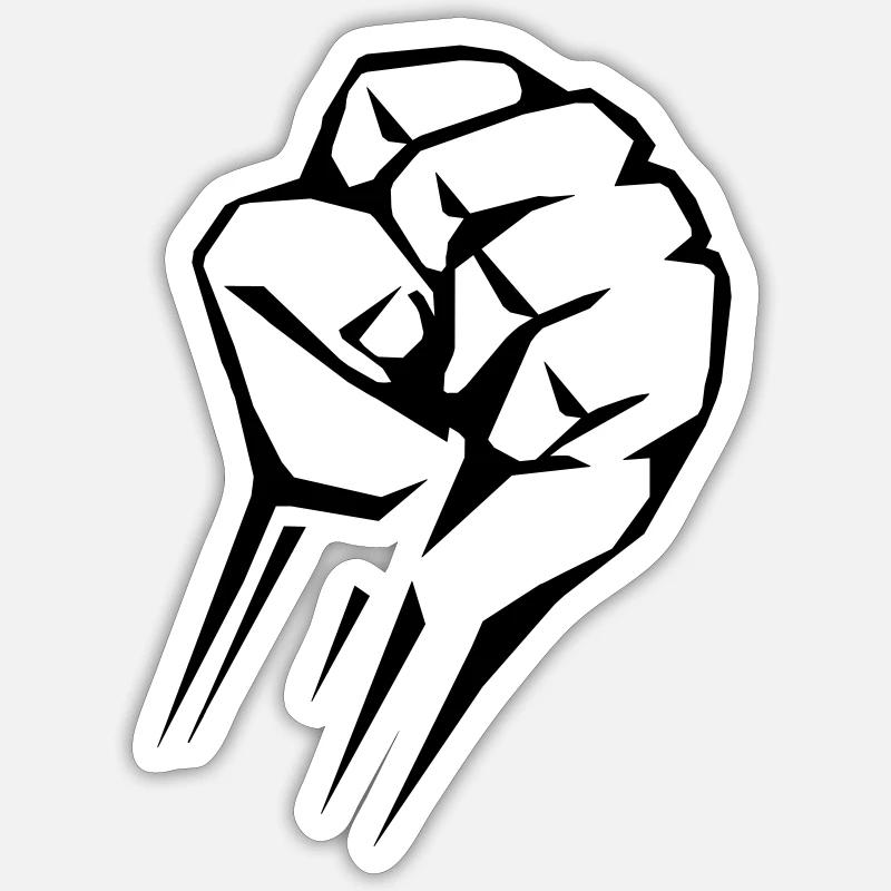 faust - Sticker Größe S (10 x 10 cm) - Mattweiß